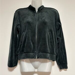 UGG VELOUR GREEN BOMBER JACKET SIZE XS